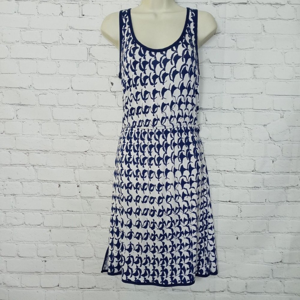 Ana A New Approach Geometric Belted Tank Dress Size M